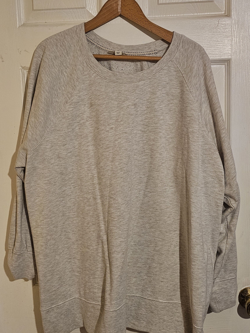 Style & Co Heather Gray Raglan Sleeve Crewneck Sweatshirt Size 3X Plus